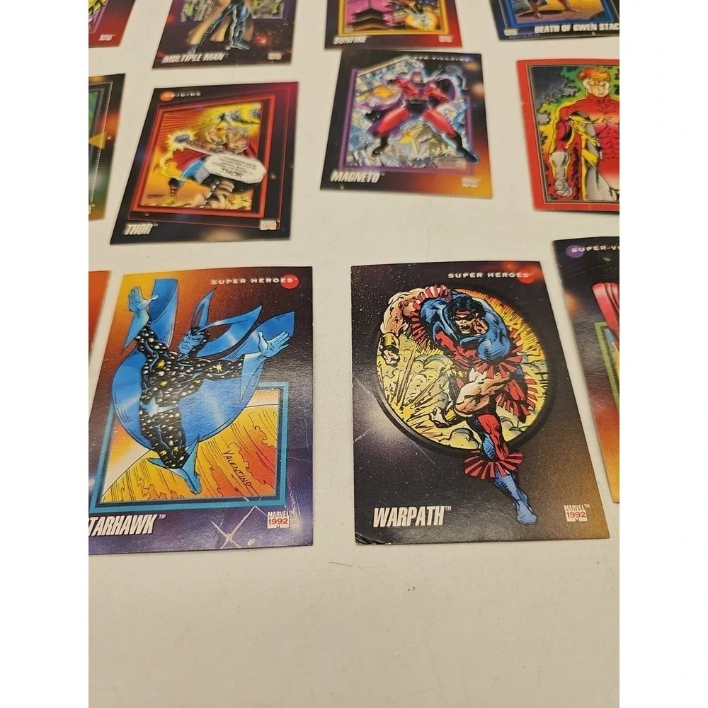 1992 Necrom‎ Marvel Universe Super Heroes Milestones Trading Cards Lot Of 16